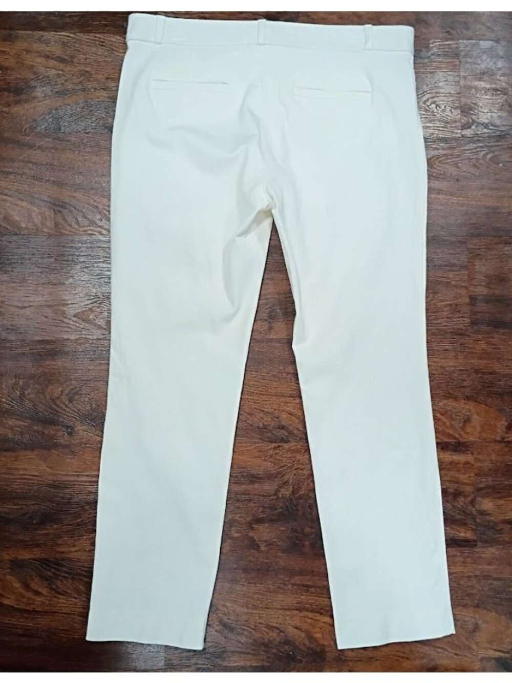Banana Republic Size 12 Sloan Fit Womens White Dress Pants - Picture 2 of 11